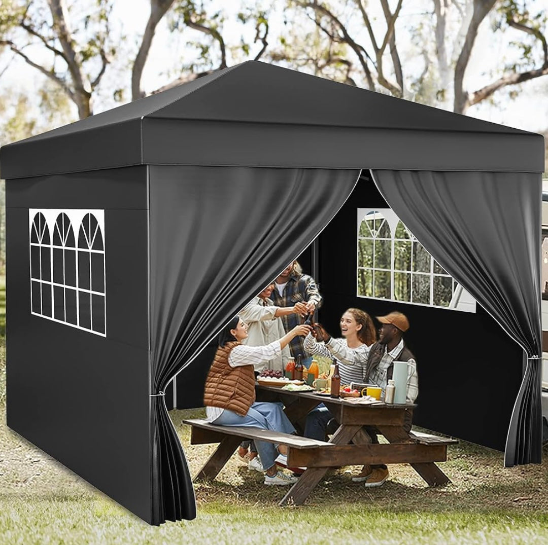 3x3Meter Outdoor Pop Up Gazebo with Sides and Windows