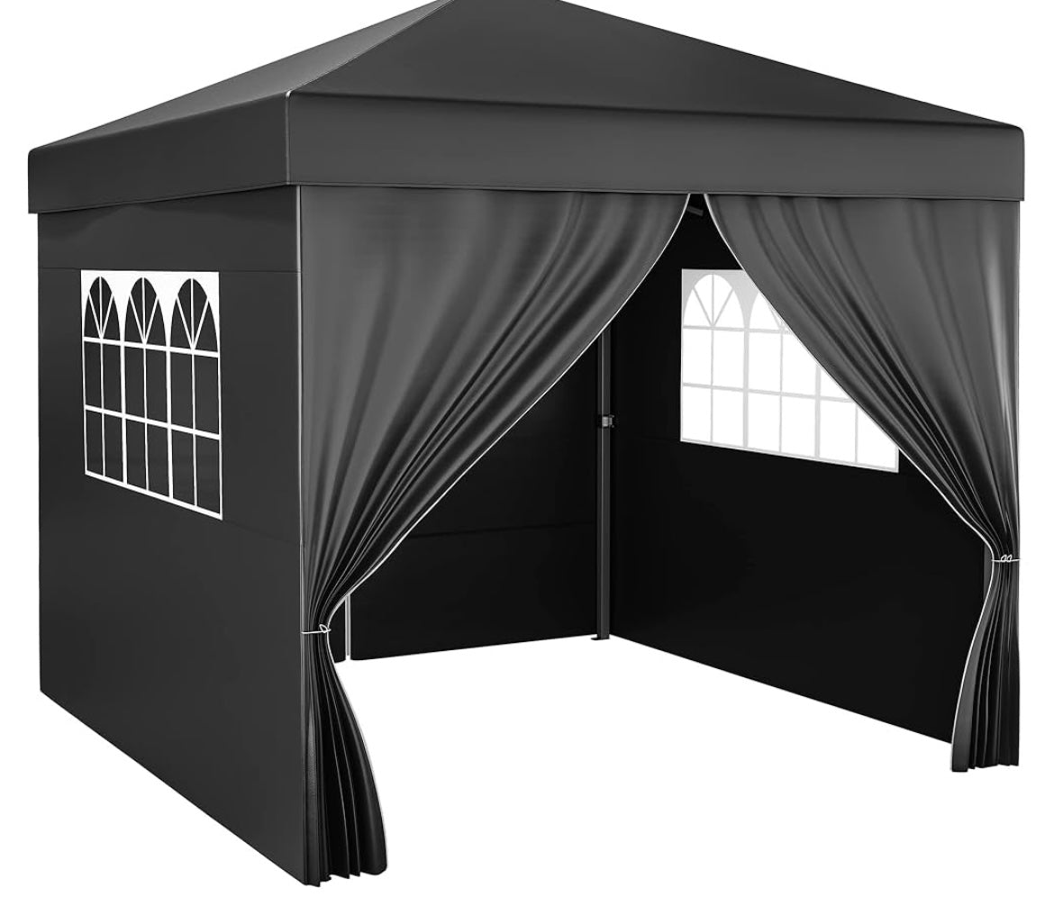 3x3Meter Outdoor Pop Up Gazebo with Sides and Windows