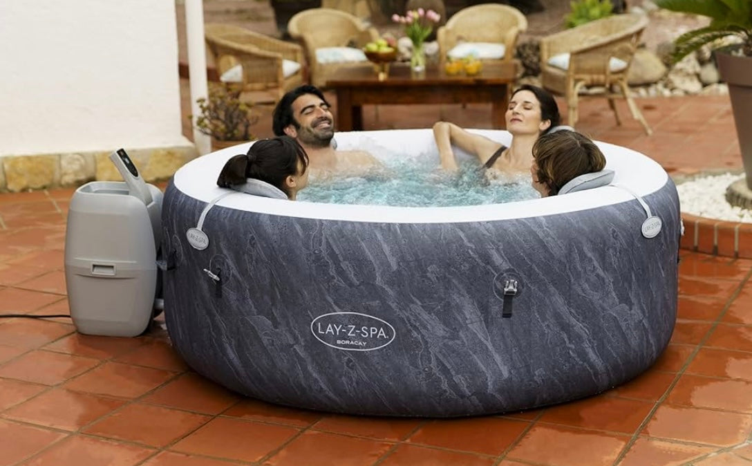 Lay-Z-Spa Boracay Smart Signature AirJetInflatable Hot Tub with App-Control 2-4 person