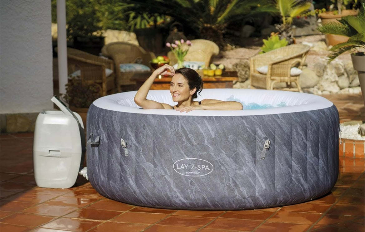 Lay-Z-Spa Boracay Smart Signature AirJetInflatable Hot Tub with App-Control 2-4 person