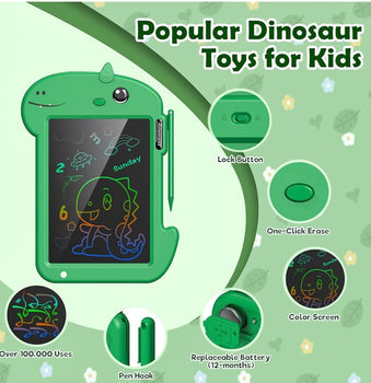 LCD Drawing Tablet For Kids Toddler Dinosaur Toys