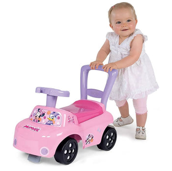 Porteur auto Minnie - Smoby - Fonction Trotteur - Volant Directionnel