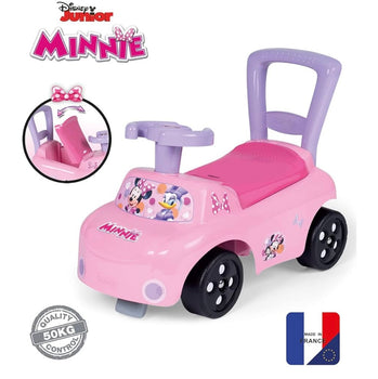 Porteur auto Minnie - Smoby - Fonction Trotteur - Volant Directionnel