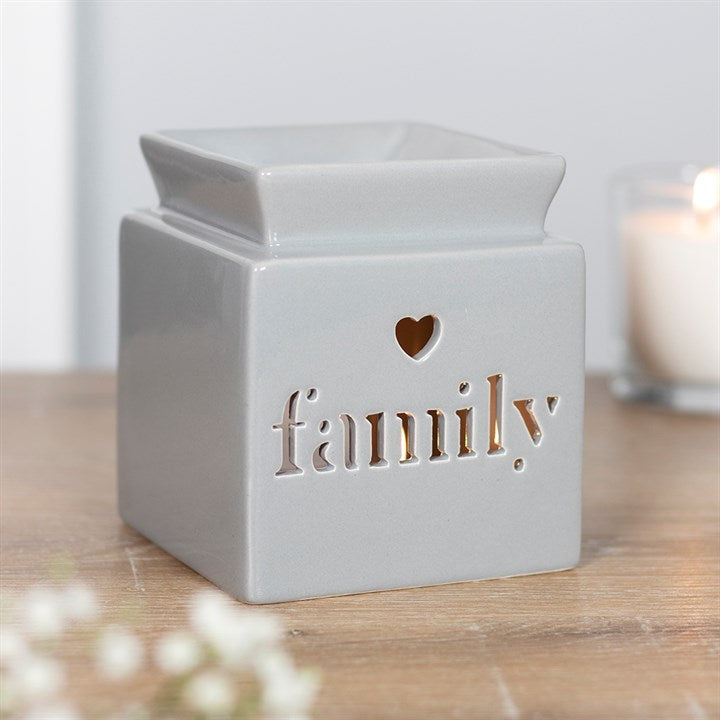 Grey Love.Home.Family Cut Out Oil Burners