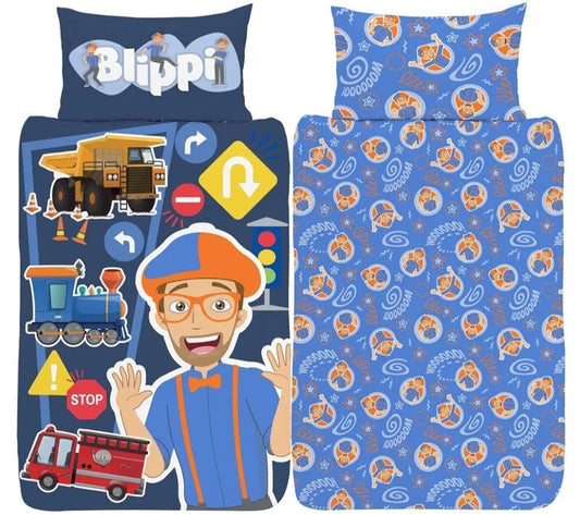 Blippi Junior Duvet Cover - Official Reversible Bedding Set