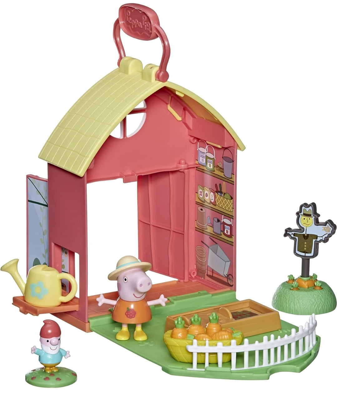 Peppa Pig Peppa’s Garden Shed Playset Pre-school Toy; Includes 1 Figure, 5 Accessories, Carry Handle; (Pack of 2)