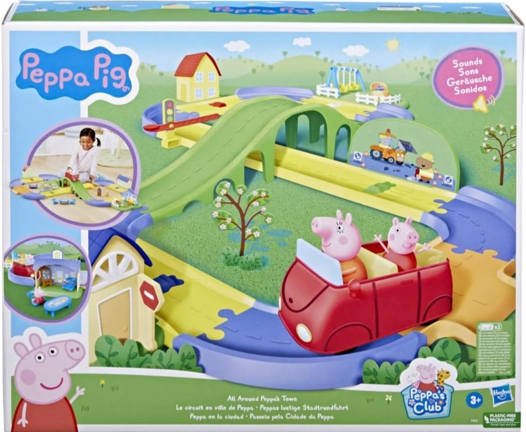 Peppa Pig All Around Peppa’s Town Set with Adjustable Track