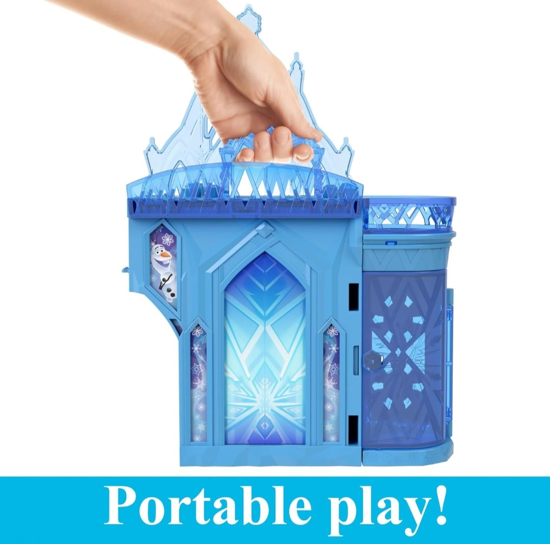 Frozen Toys, Elsa Stackable Castle Doll House Playset with Small Doll and 8 Pieces