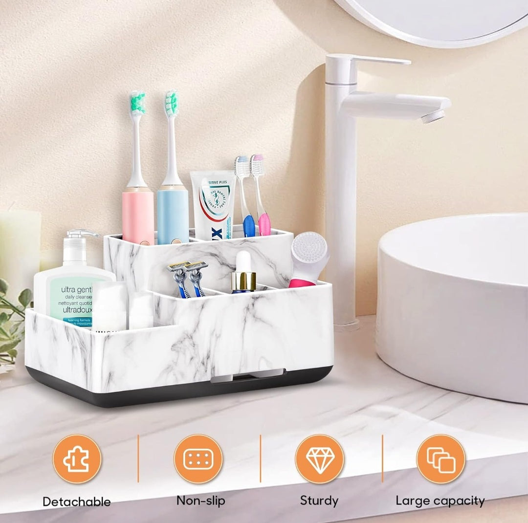 Toothbrush Holder,Bathroom Organizer Countertop