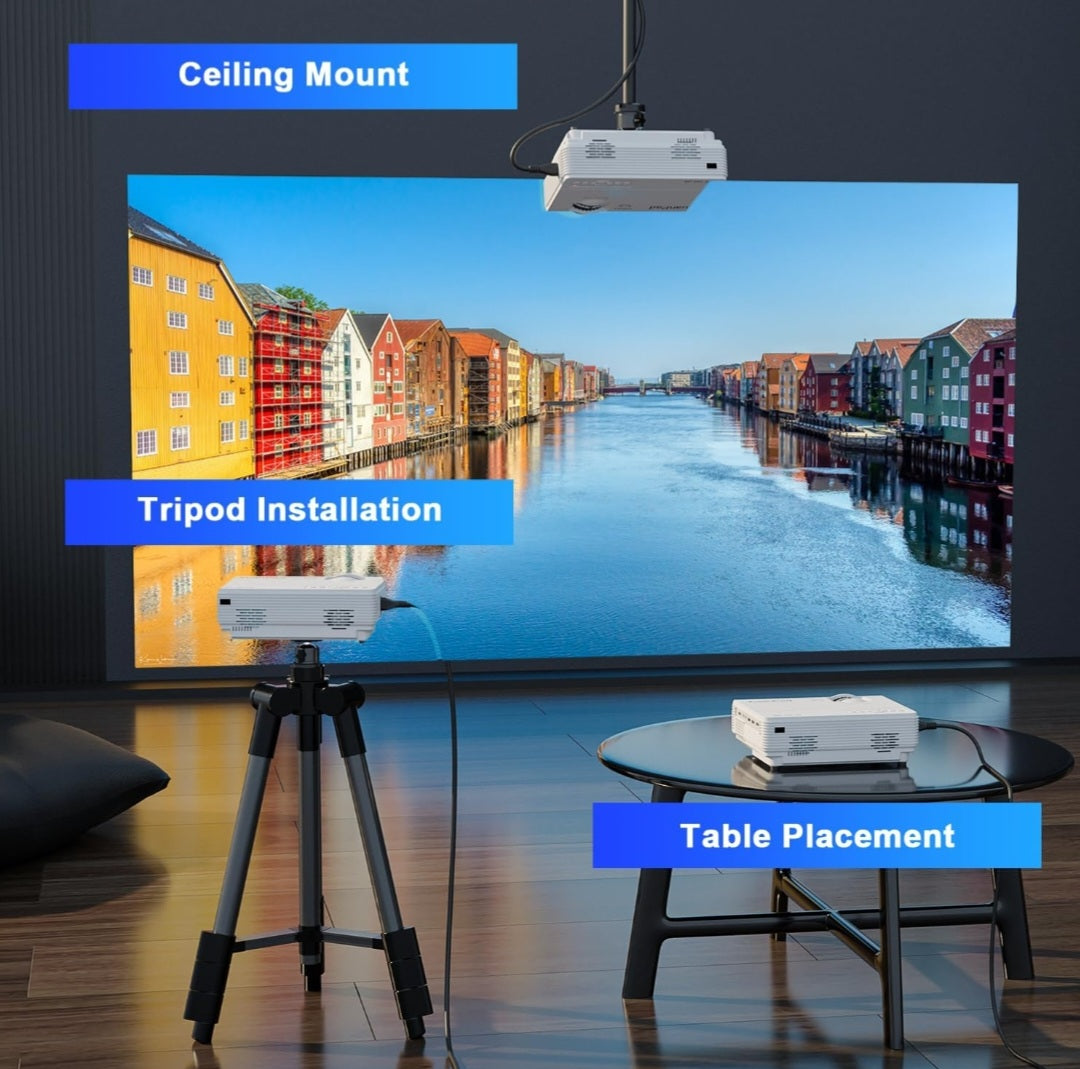 XuanPad Projector, 2024 Upgraded Mini Projector