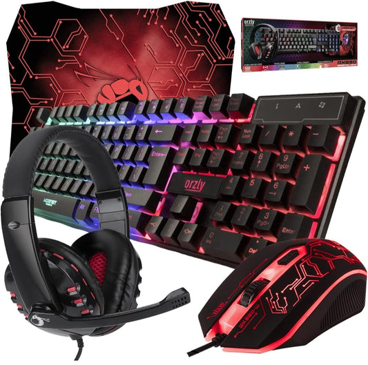 Gaming Keyboard and Mouse and Mouse pad and Gaming Headset