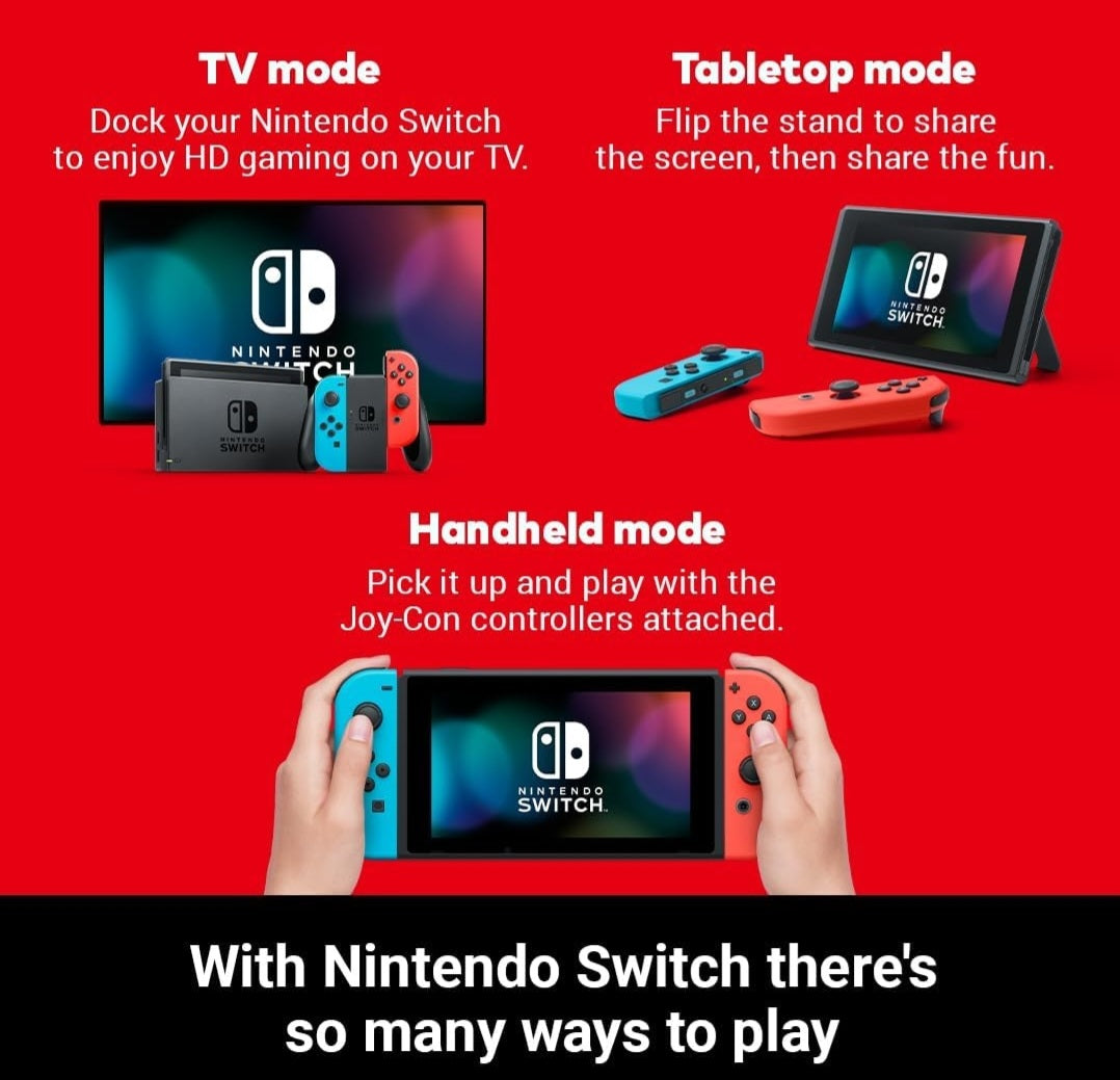 Nintendo Switch (Neon Red/Neon blue)