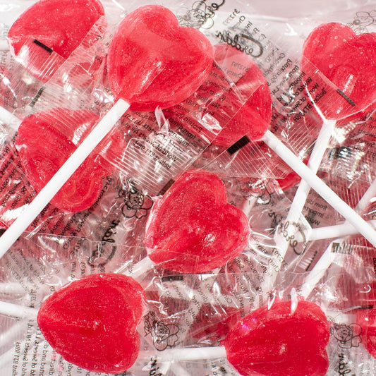 30 Love Heart Lollipops