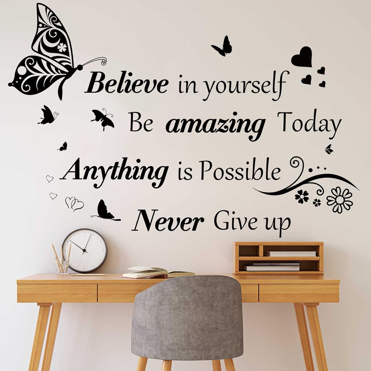 Inspirational Wall Stickers Quotes Letter Wall Art Stickers