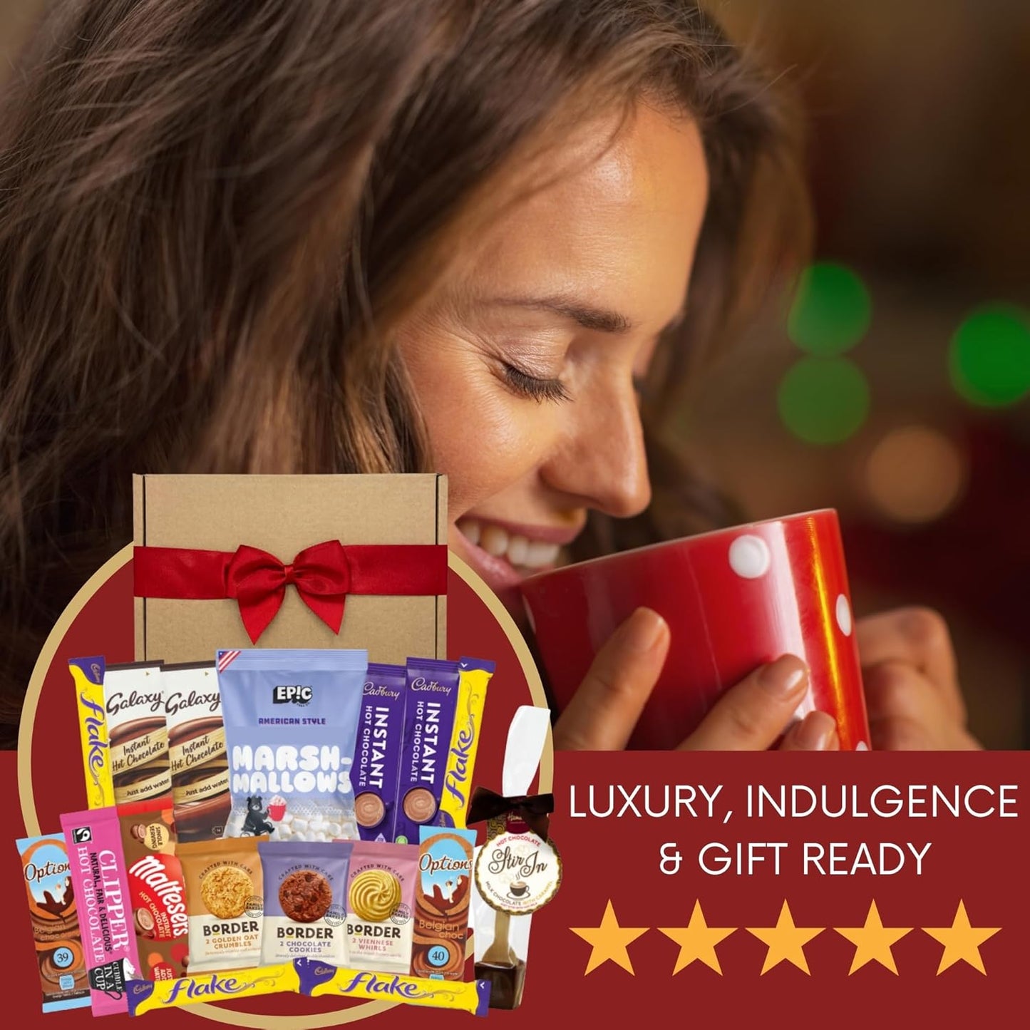 Hot Chocolate Gift Set with x8 Hot Chocolate Sachets