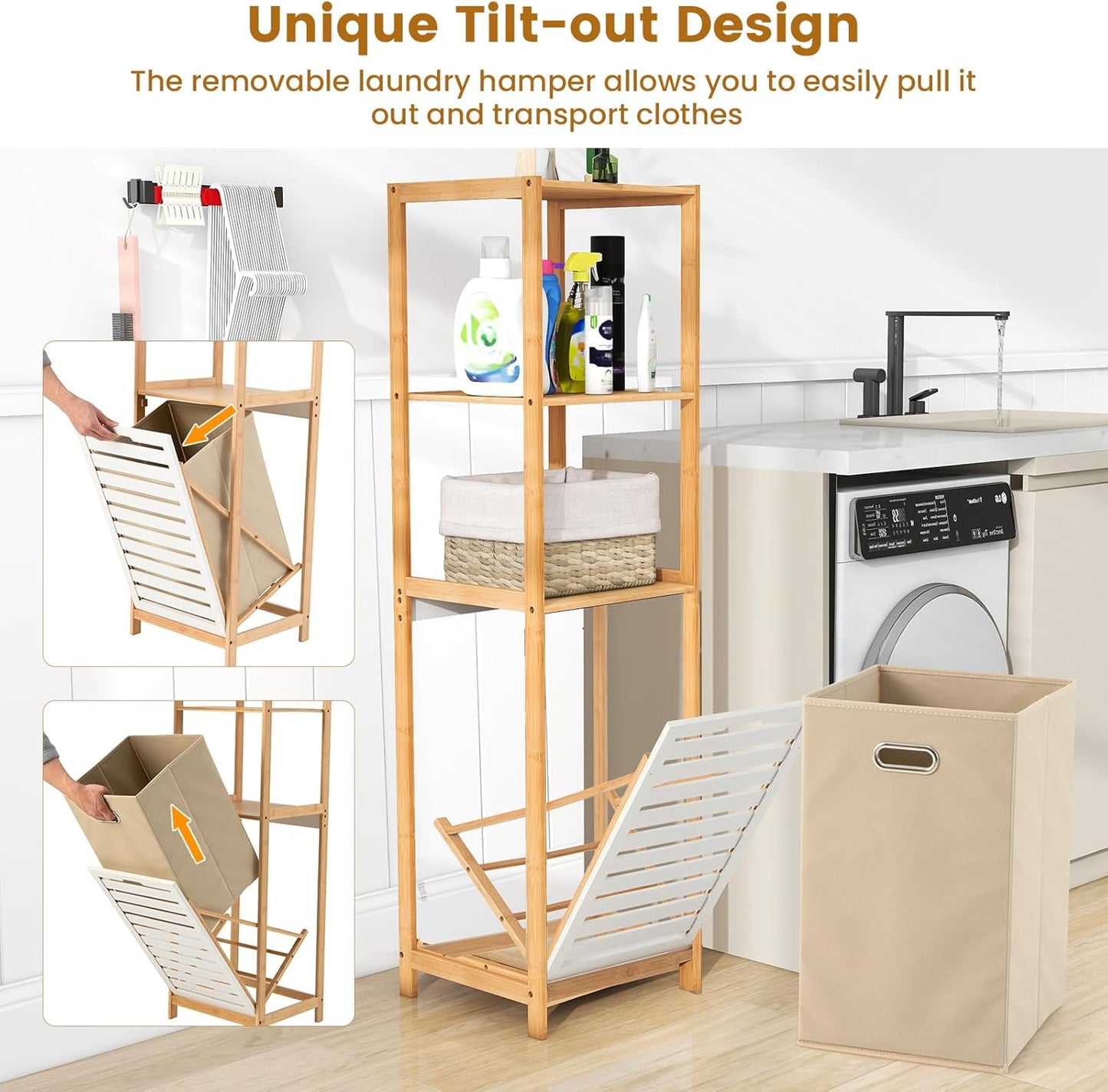 Tilt Out Laundry Hamper