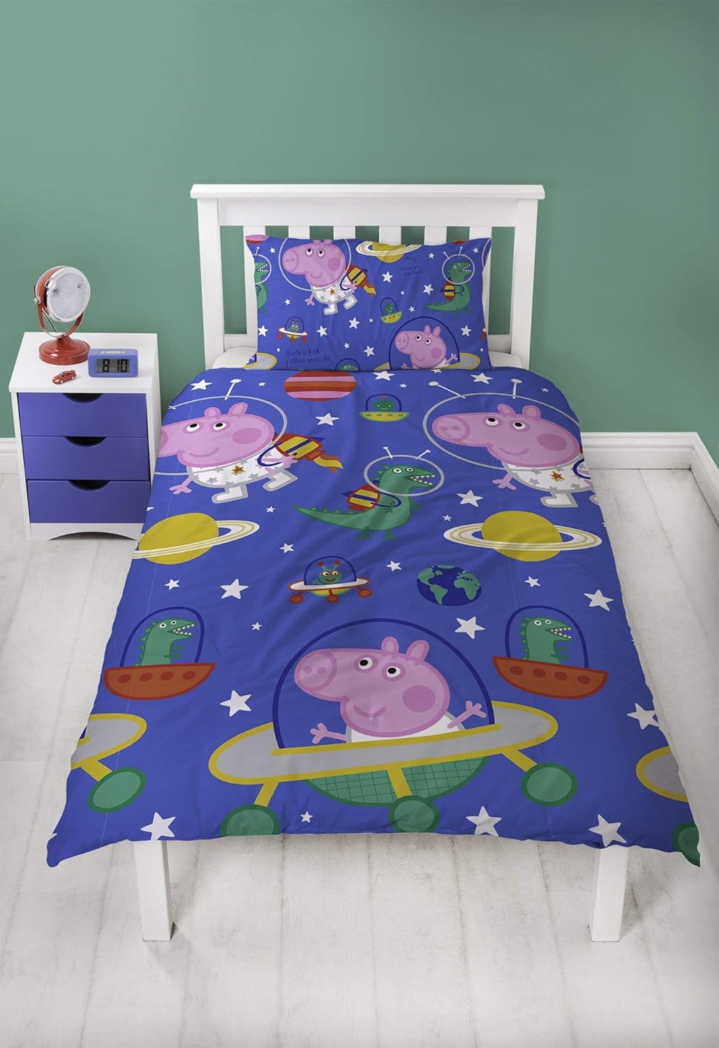 Peppa Pig Peppa Pig & George Pig Single Duvet Cover with Matching Pillow Case