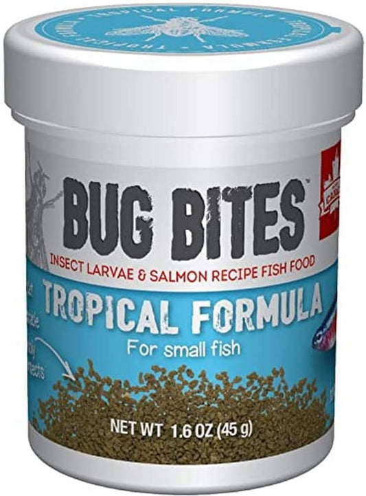 Fluval Bug Bites Tropical Granule Fish Food 45g