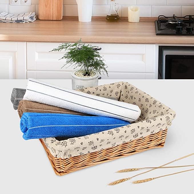 Microfibre Tea Towels Pack of 8, Dish Cloth Super Soft Absorbent and Lint Free, Multi-Purpose Microfibre Dish Rags for Kitchen