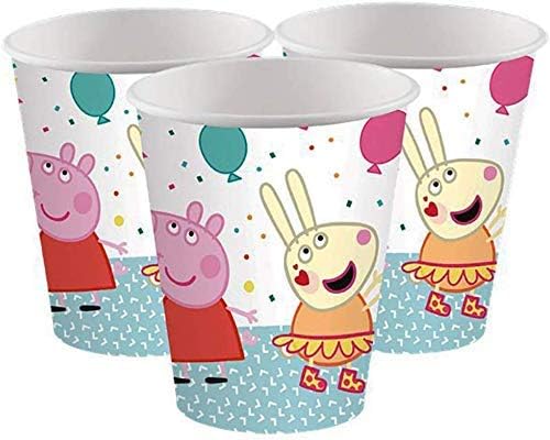 New Peppa Party Supplies Children's Birthday Party Kit Peppa Pig Tableware Decorations - Serves 16 Guests