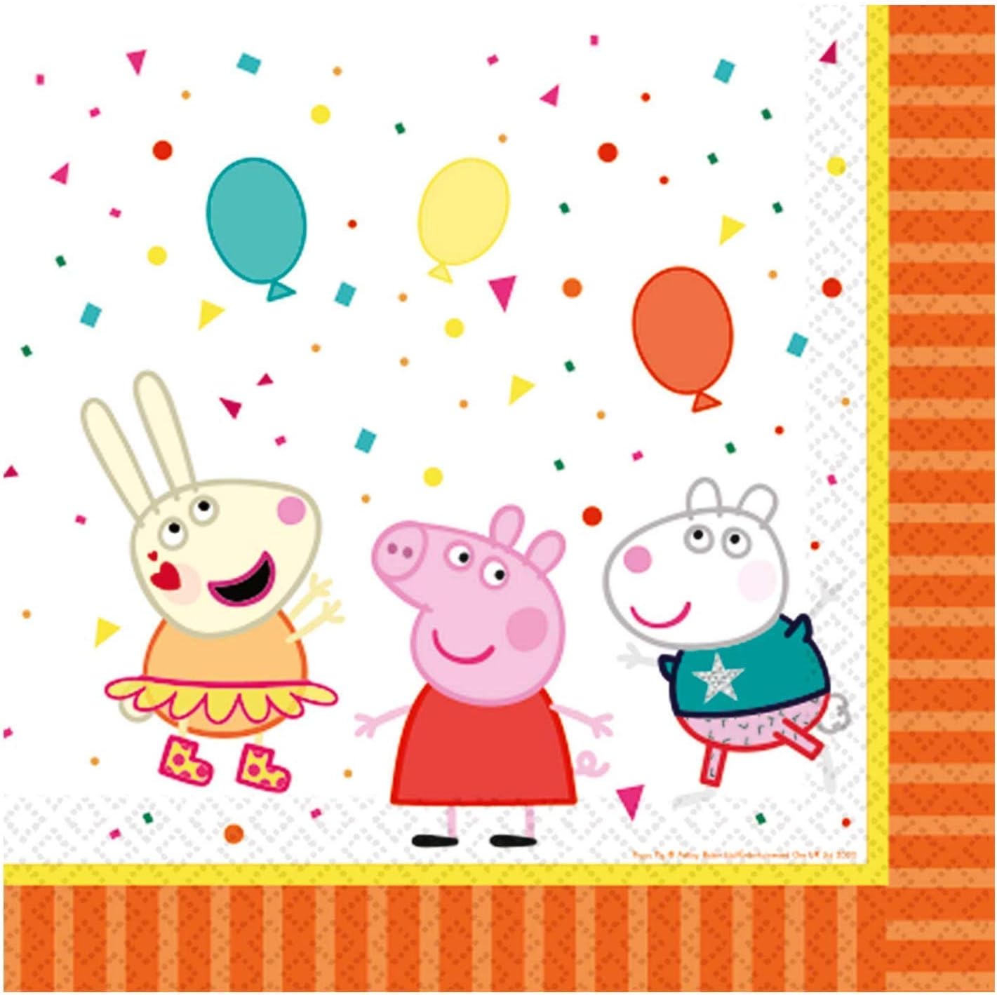 New Peppa Party Supplies Children's Birthday Party Kit Peppa Pig Tableware Decorations - Serves 16 Guests