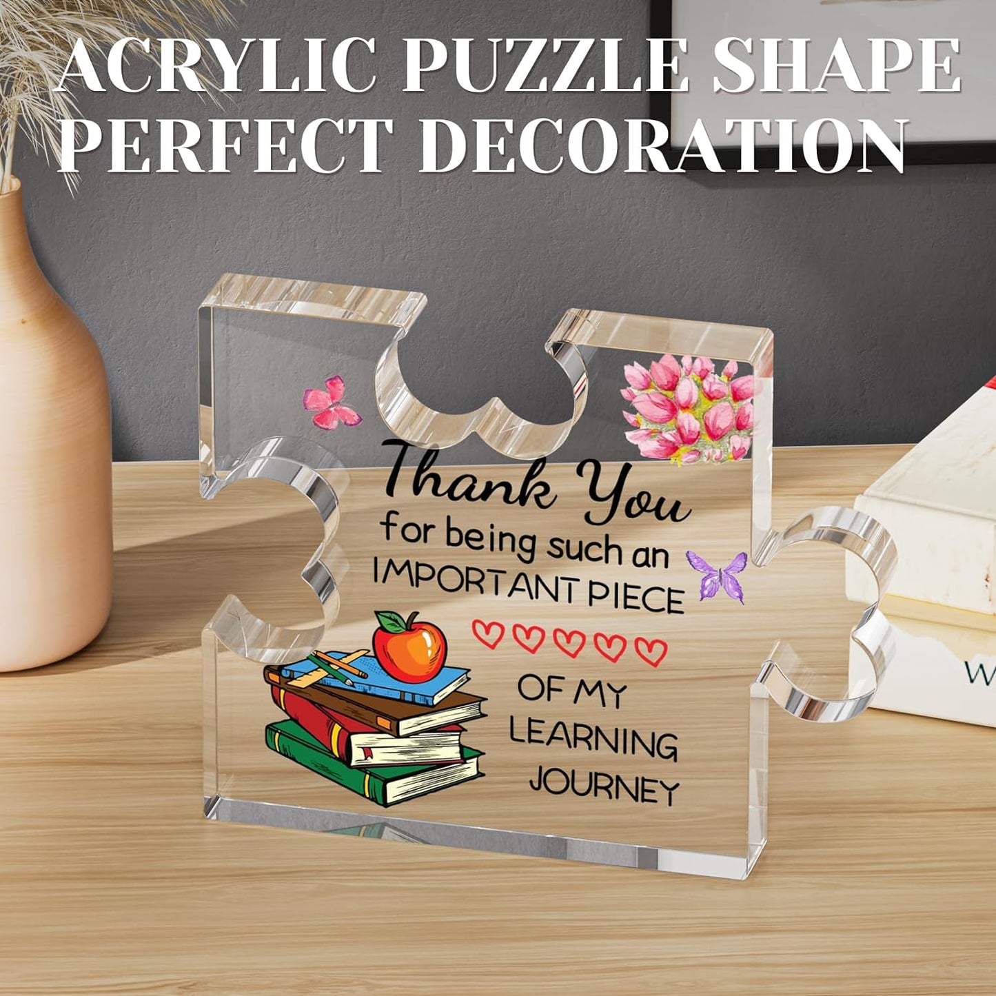 Engraved Acrylic Block Gifts for Teacher