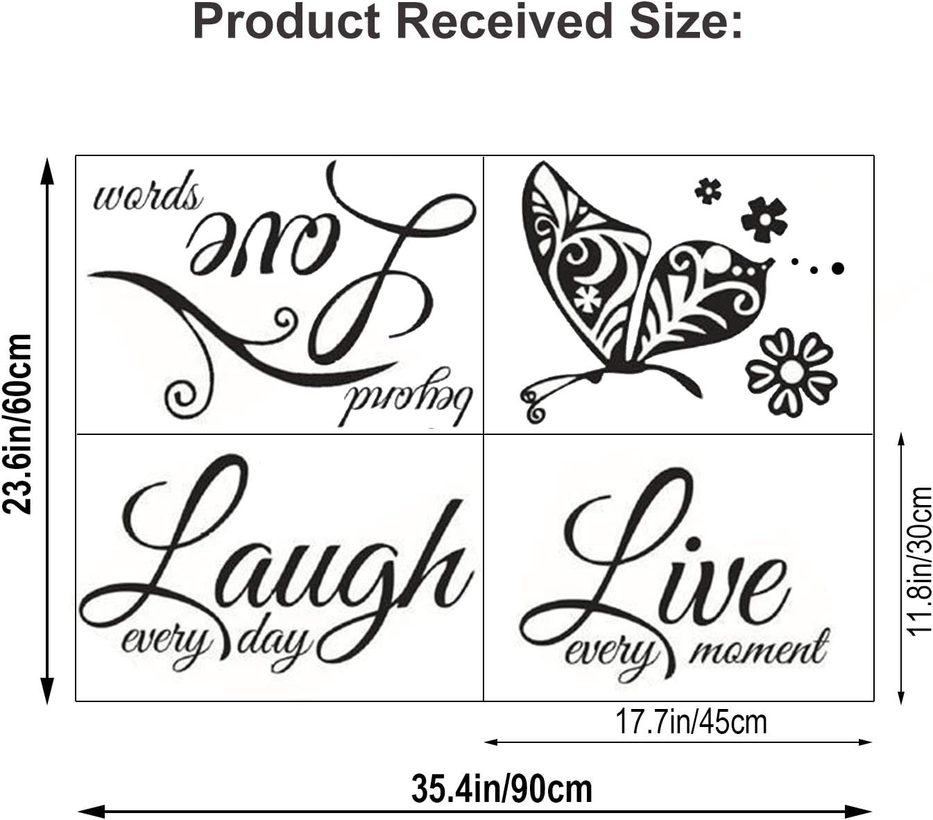 Live Laugh Love Wall Decal Stickers Art