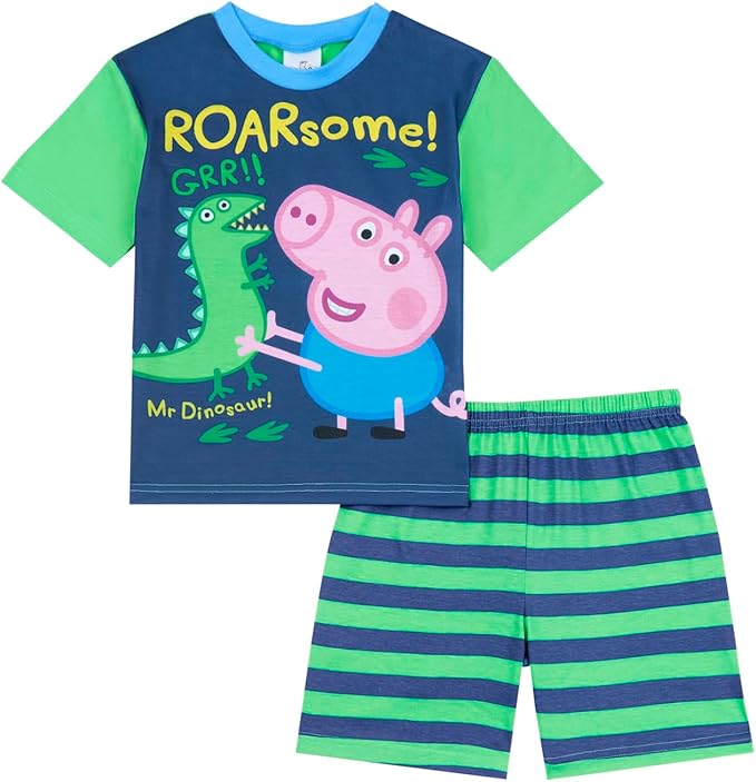 George Pig Boys Pyjamas George Pig Dinosaur Pjs, Official George Pig