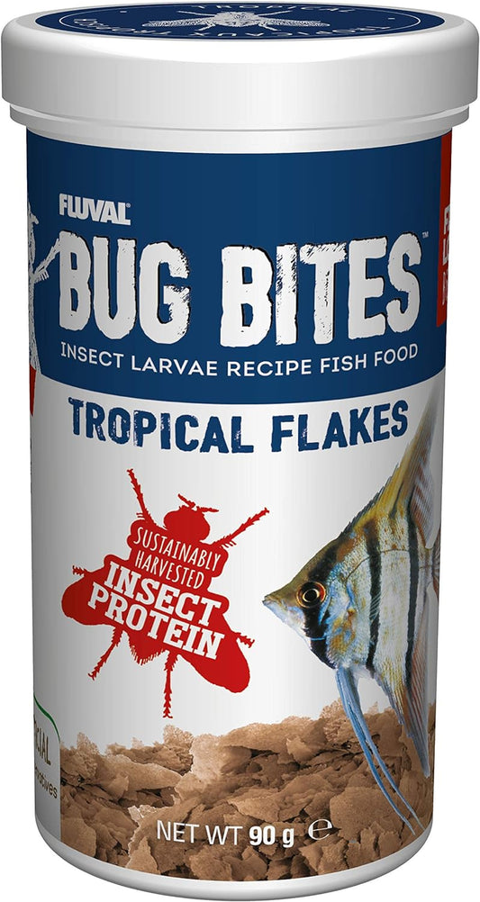 Fluval Bug Bites Tropical Flakes Fish Food