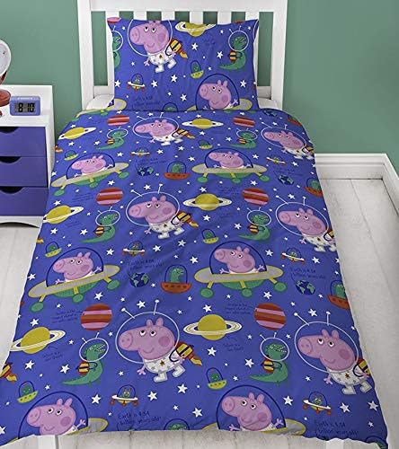 Peppa Pig Peppa Pig & George Pig Single Duvet Cover with Matching Pillow Case