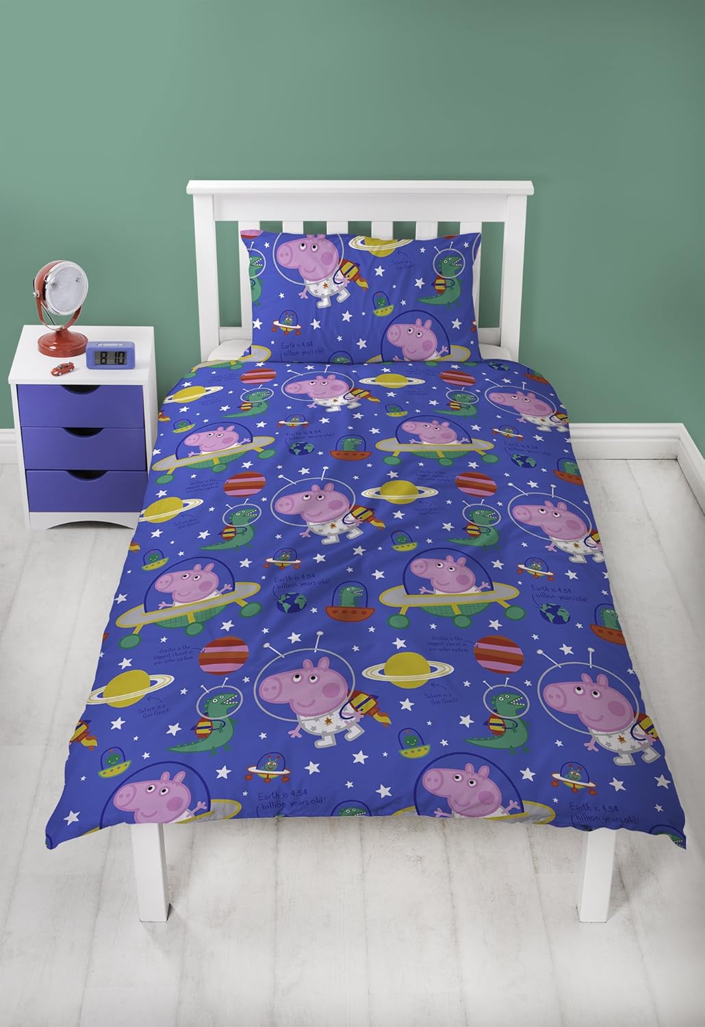 Peppa Pig Peppa Pig & George Pig Single Duvet Cover with Matching Pillow Case