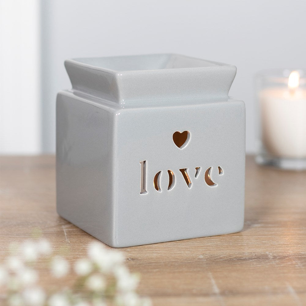 Grey Love.Home.Family Cut Out Oil Burners