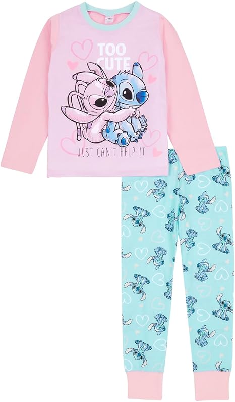 Disney Girls Lilo and Stitch Pyjamas - Long Sleeved